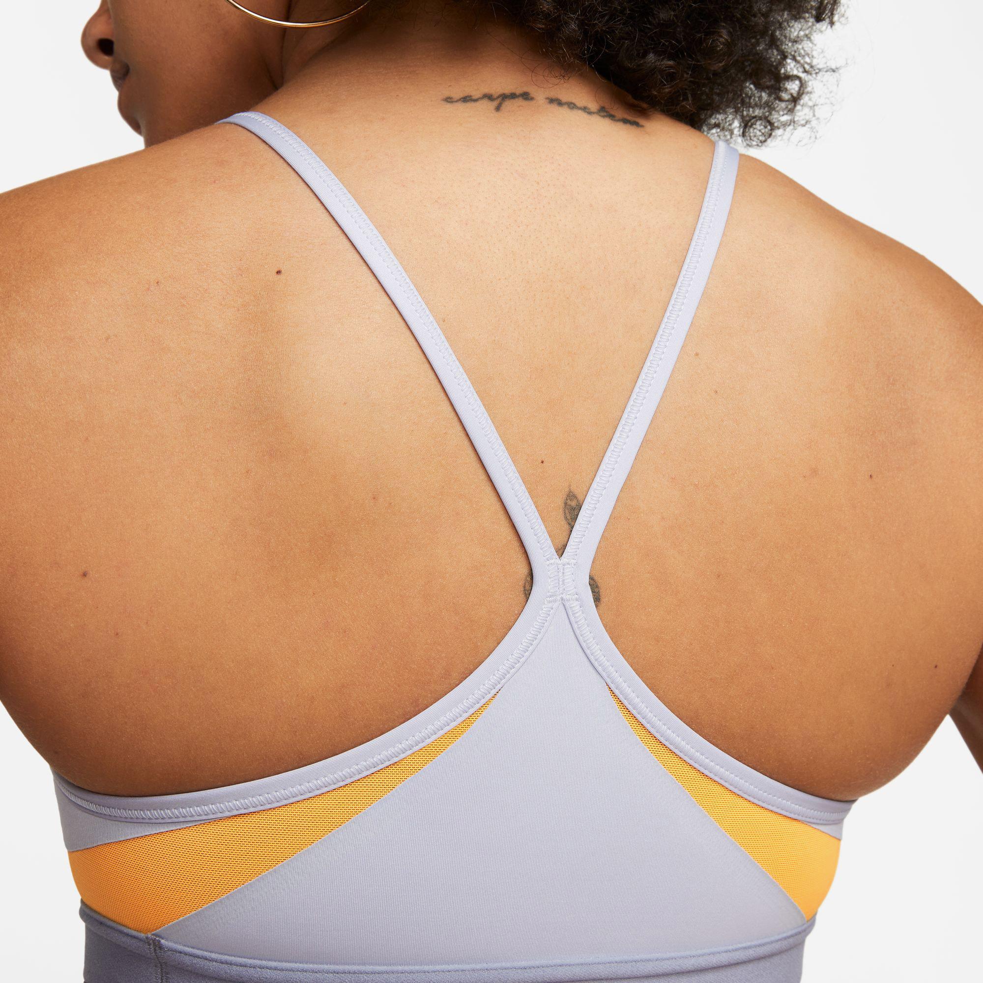 Nike Indy V-Neck Kadın Mor Bra