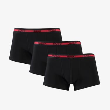  Hugo Trunk 3'Lü Erkek Siyah Boxer