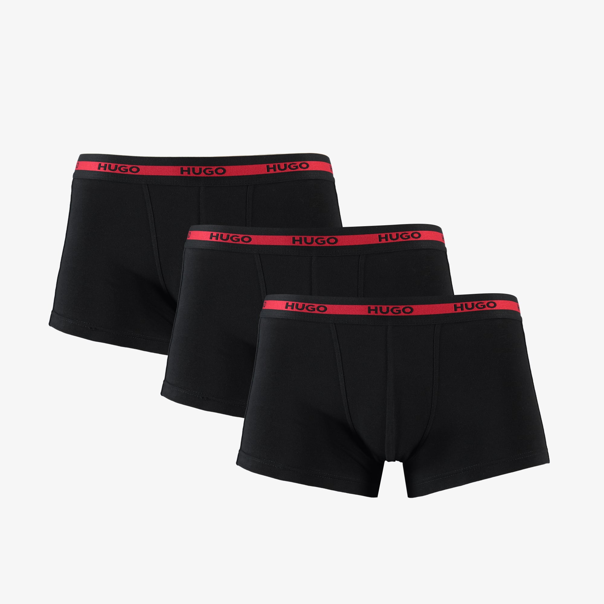  Hugo Trunk 3'Lü Erkek Siyah Boxer