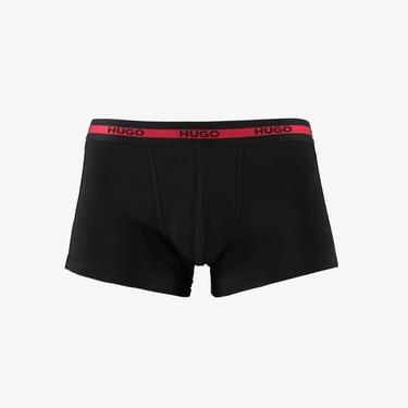  Hugo Trunk 3'Lü Erkek Siyah Boxer