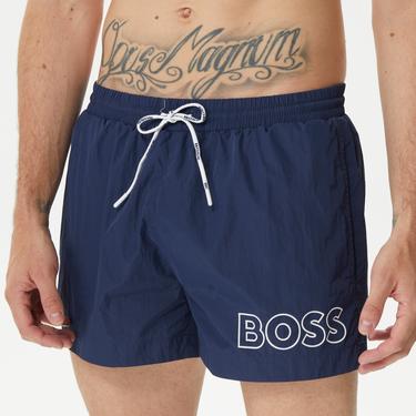  Boss Mooneye Erkek Lacivert Mayo Şort
