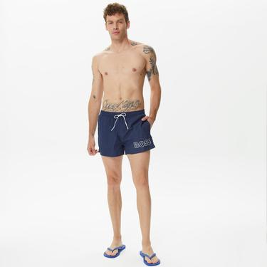  Boss Mooneye Erkek Lacivert Mayo Şort