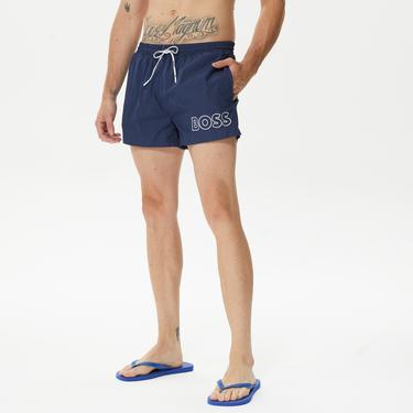  Boss Mooneye Erkek Lacivert Mayo Şort