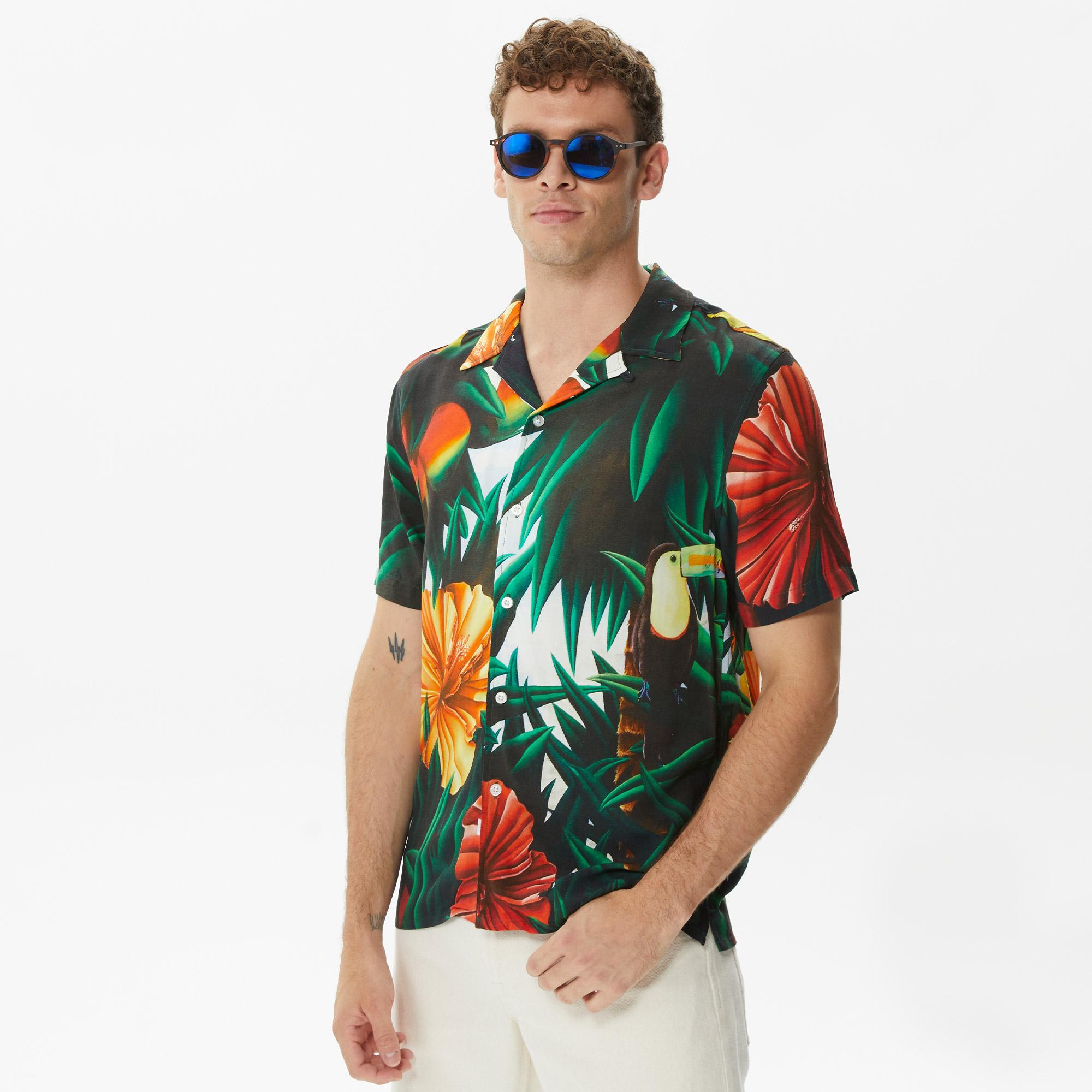 The Hundreds Blooming Woven Erkek Yeşil Gömlek