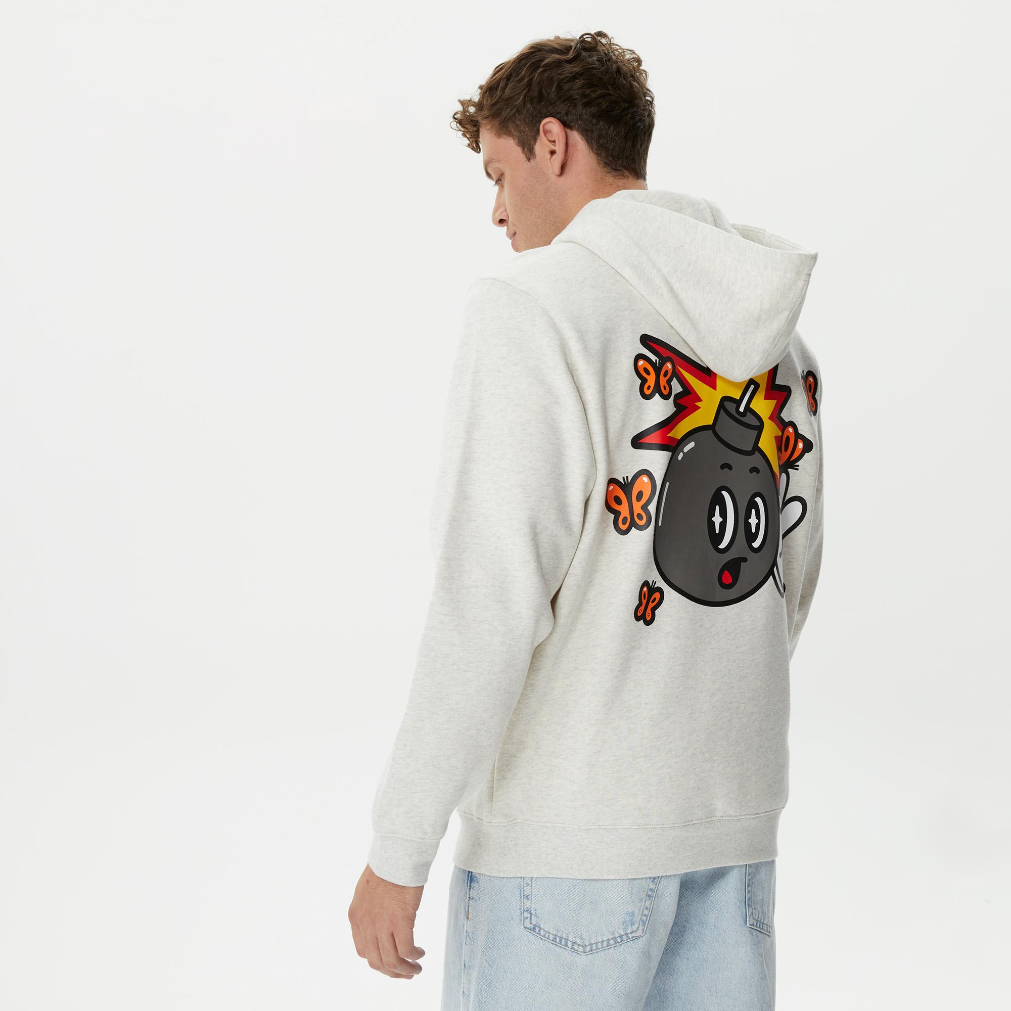 The Hundreds Butterfly Adam Erkek Krem Sweatshirt