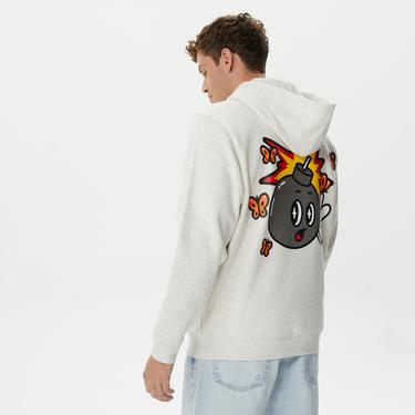  The Hundreds Butterfly Adam Erkek Krem Sweatshirt