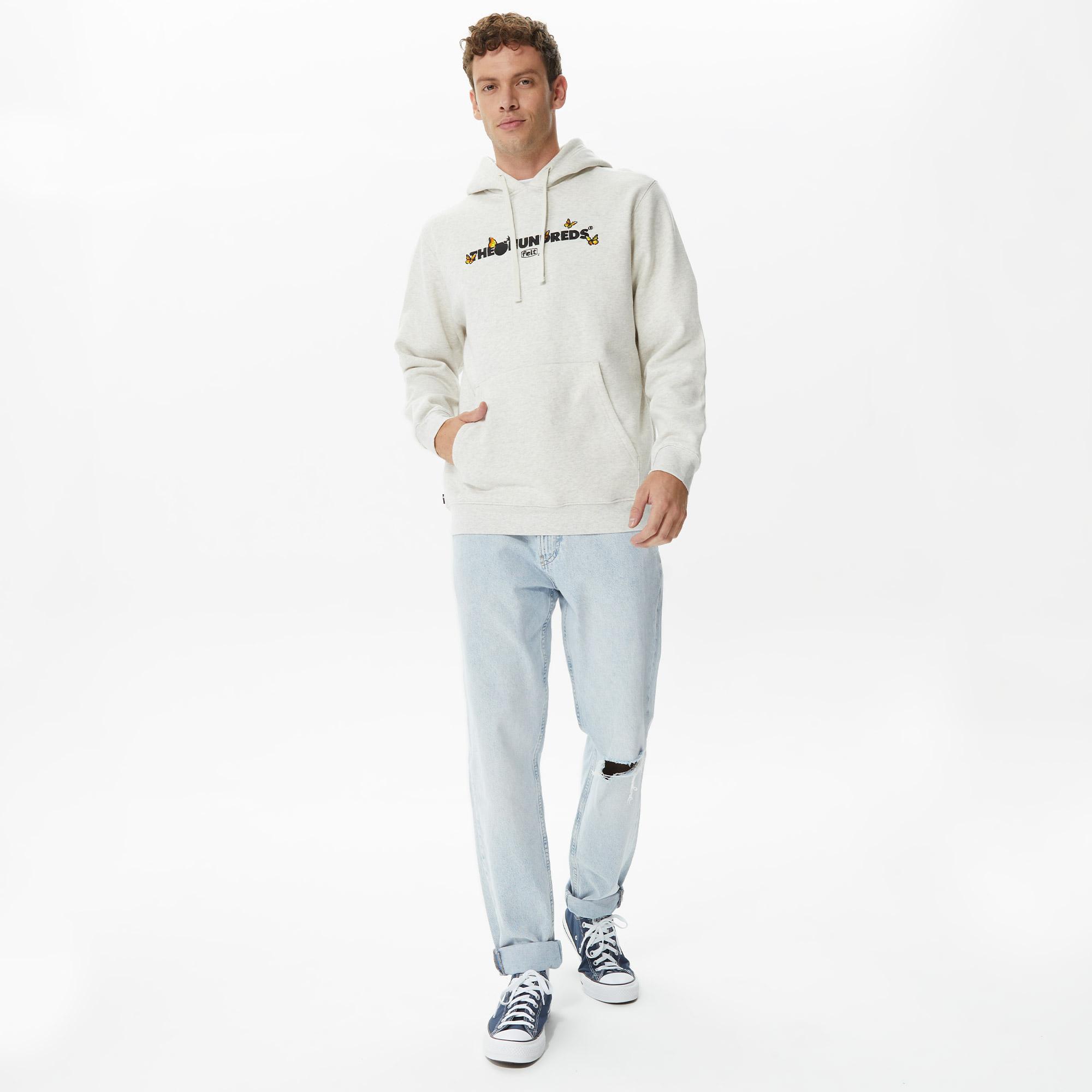 The Hundreds Butterfly Adam Erkek Krem Sweatshirt