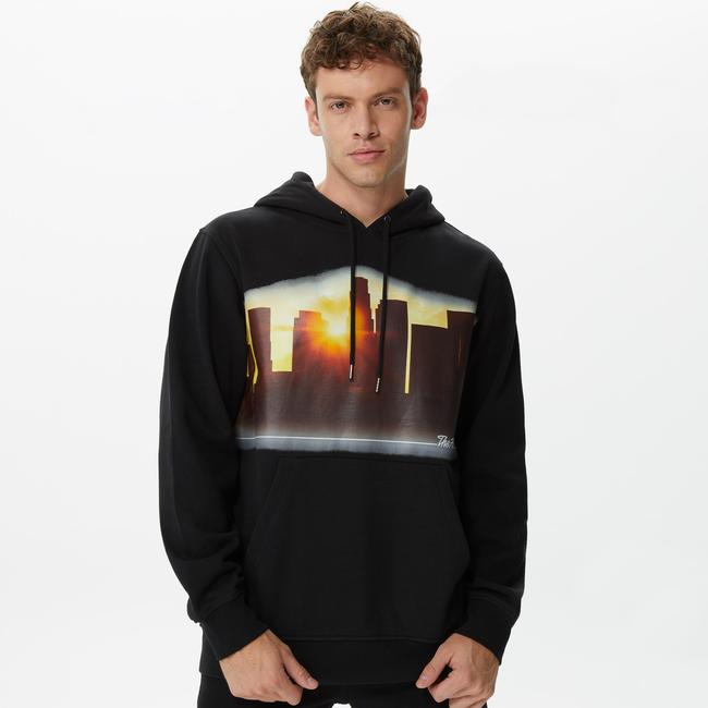  The Hundreds Skyline Erkek Siyah Hoodie
