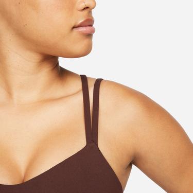  Nike Dri-FIT Alate Trace Kadın Kahverengi Bra
