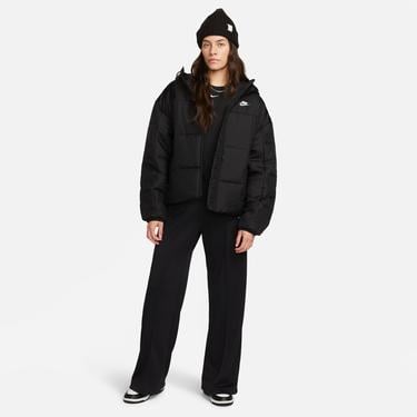  Nike Sportswear Essentials Therma Fit Classic Puffer Kadın Siyah Mont