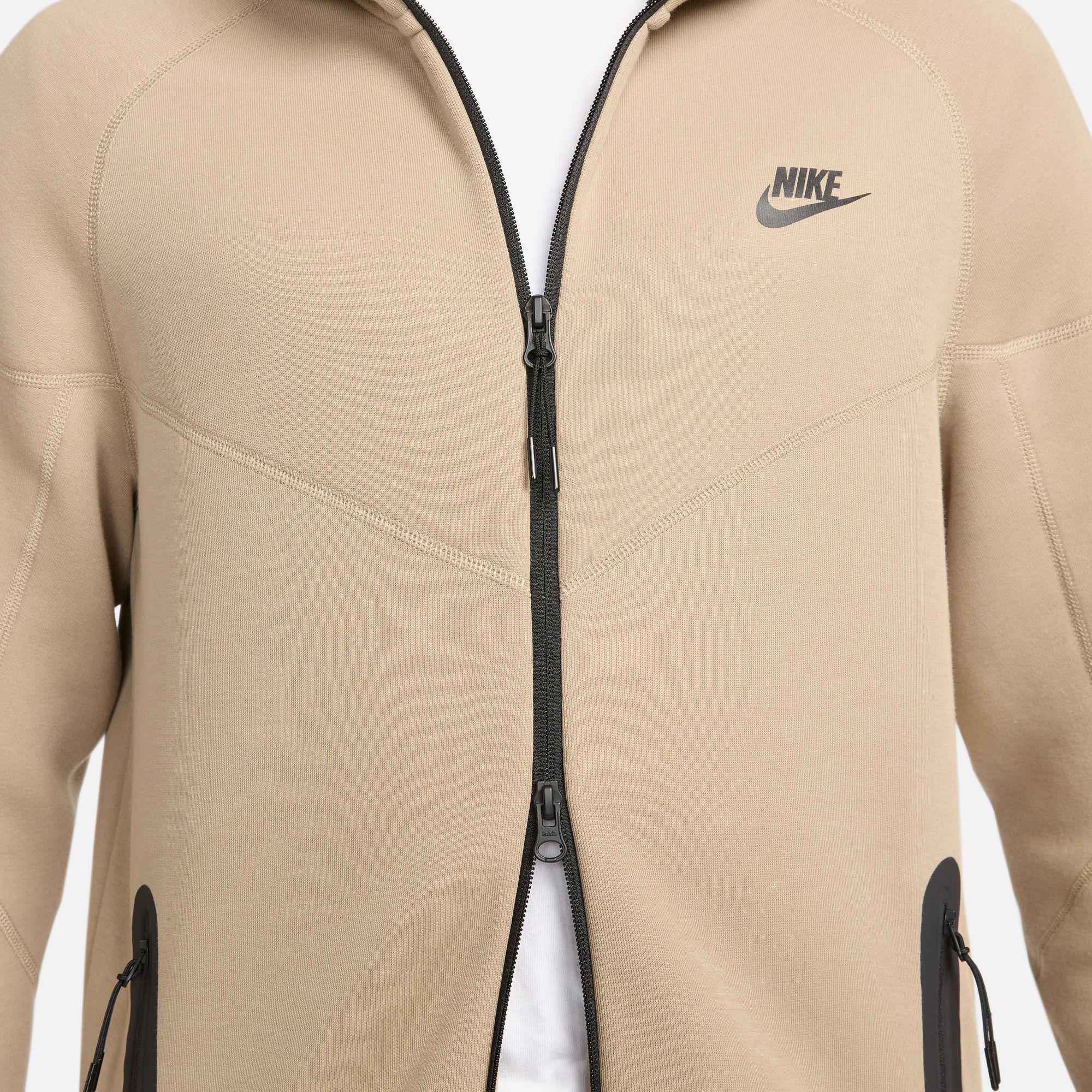 Nike Tech Fleece Full Zip Windrunner Erkek Kahverengi Hoodie