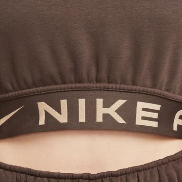  Nike Sportswear Air Fleece Top Kadın Kahverengi Uzun Kollu T-Shirt