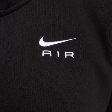  Nike Sportswear Air Fleece Top Kadın Siyah Uzun Kollu T-Shirt