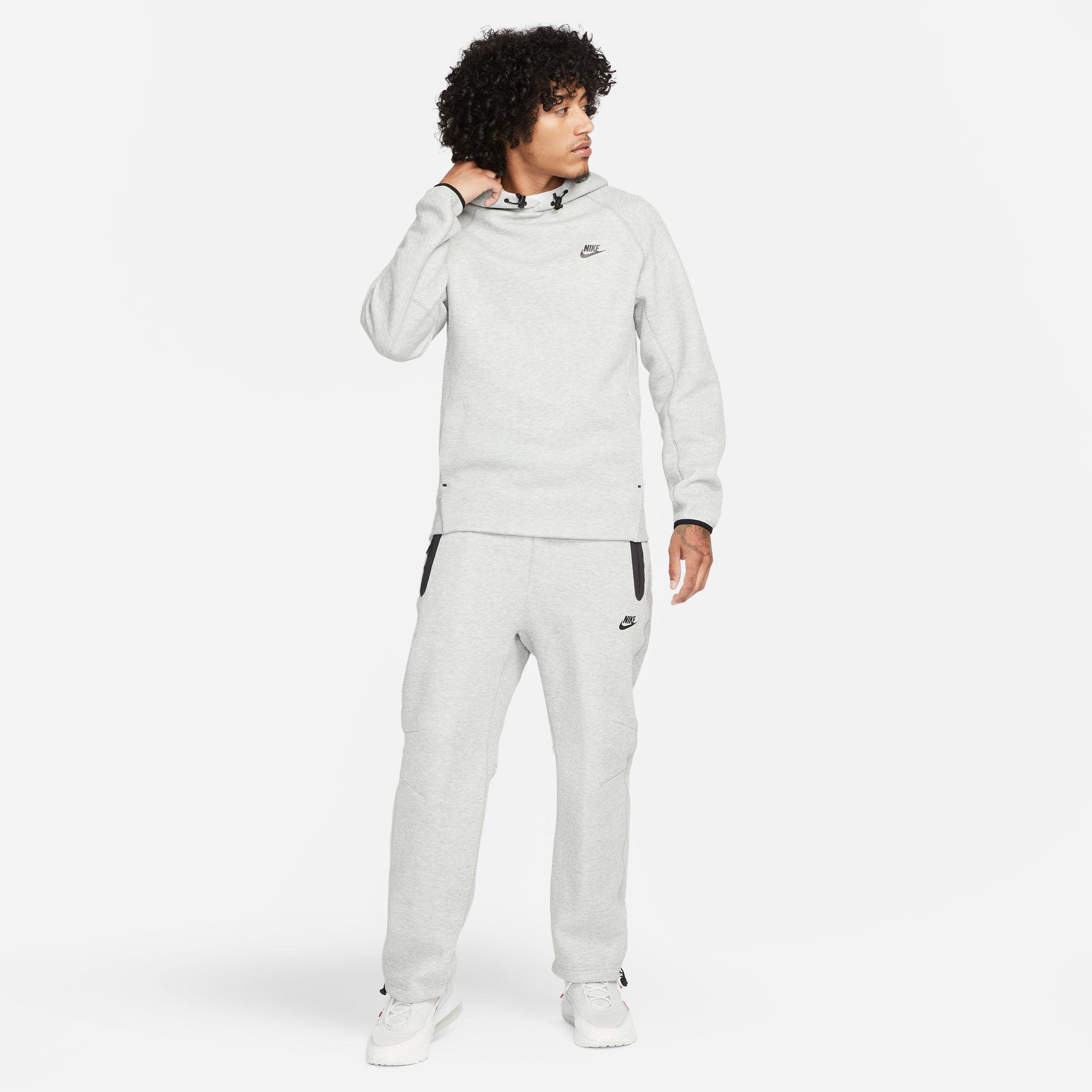 Nike Tech Fleece Pullover Erkek Gri Hoodie
