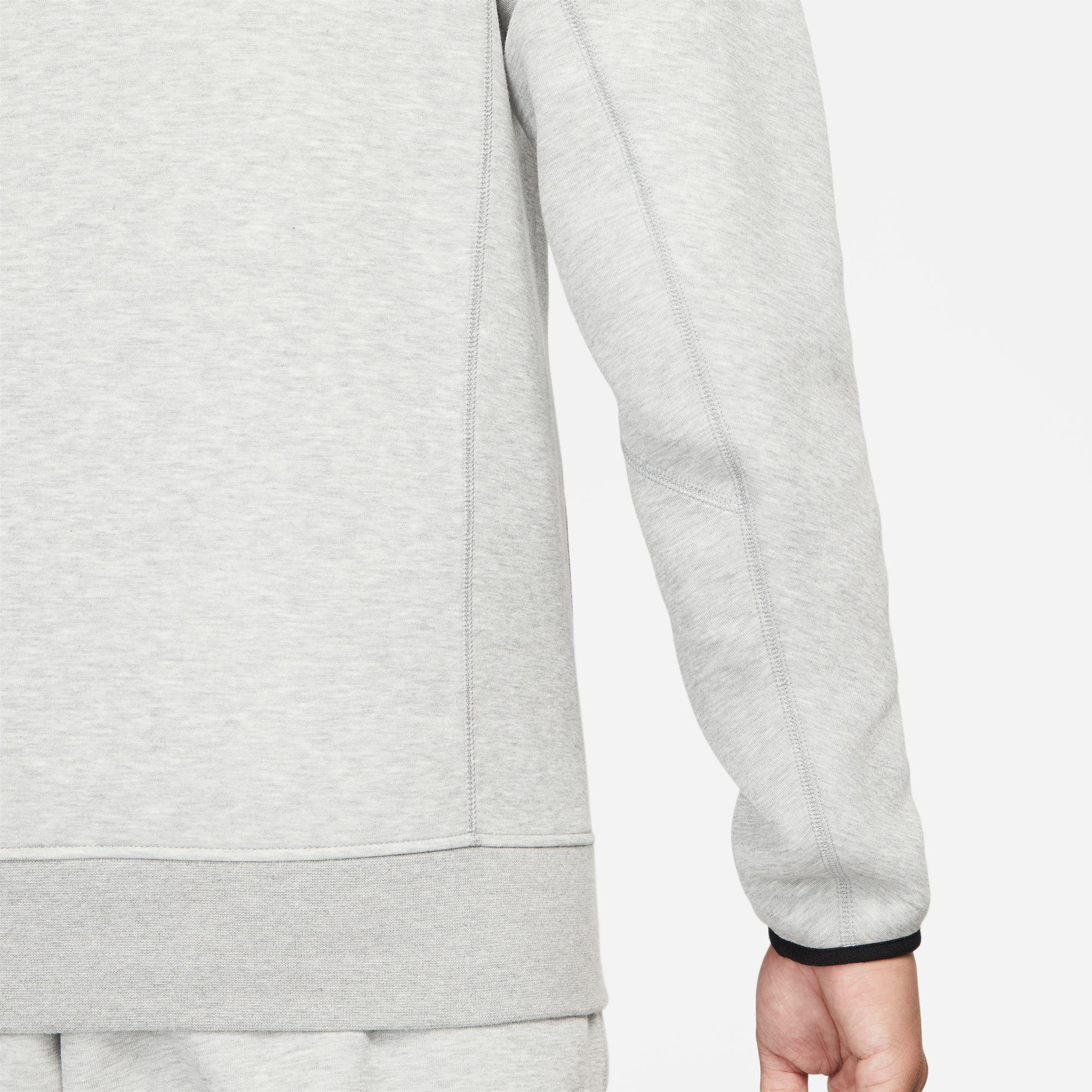 Nike Tech Fleece Pullover Erkek Gri Hoodie