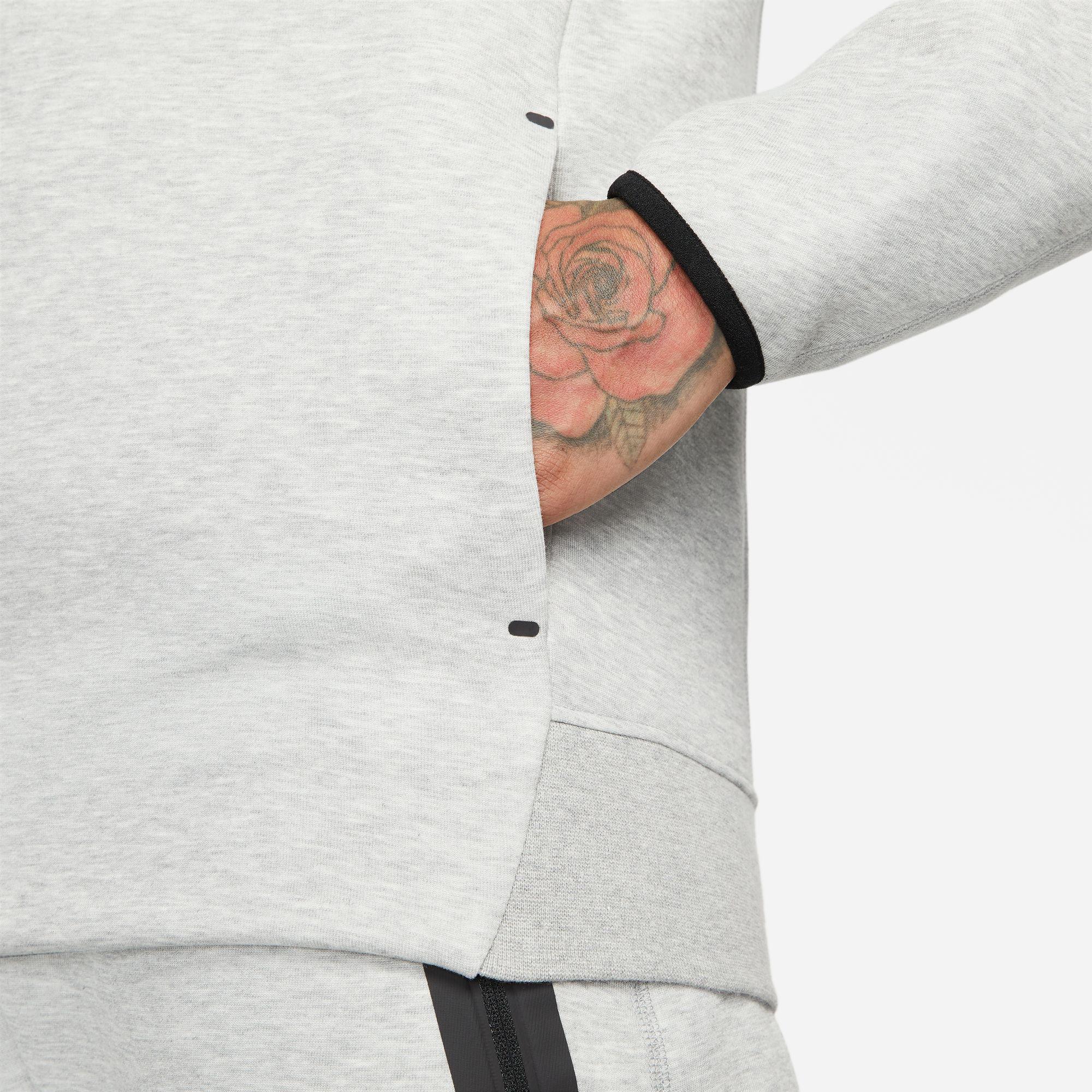 Nike Tech Fleece Pullover Erkek Gri Hoodie