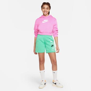  Nike Sportswear Club Fleece Crp Hoody Çocuk Pembe Sweatshirt