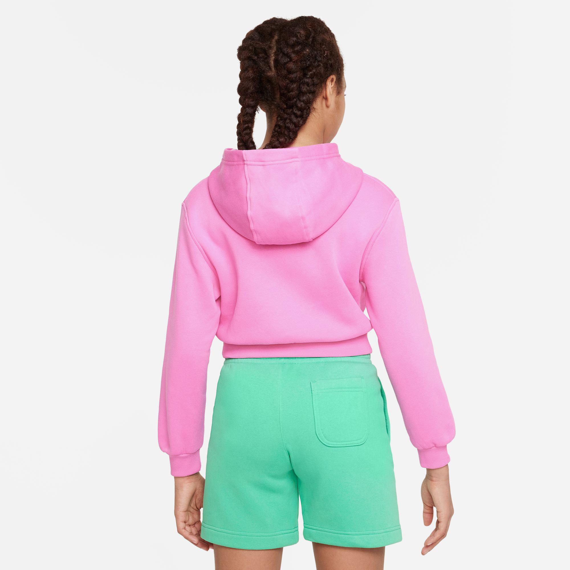Nike Sportswear Club Fleece Crp Hoody Çocuk Pembe Sweatshirt