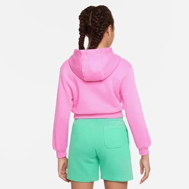  Nike Sportswear Club Fleece Crp Hoody Çocuk Pembe Sweatshirt