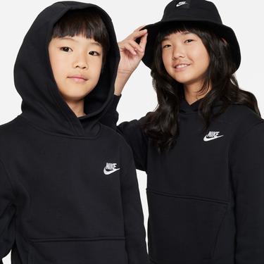 Nike Sportswear Club Fleece Çocuk Siyah Kapüşonlu Hoodie