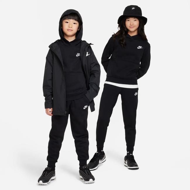  Nike Sportswear Club Fleece Çocuk Siyah Kapüşonlu Hoodie