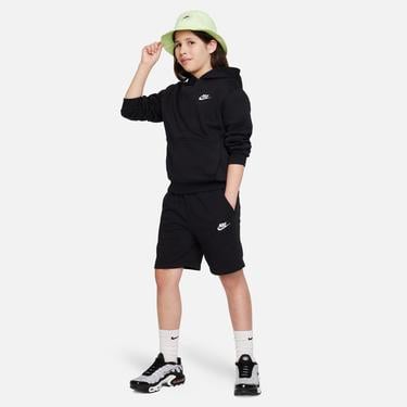  Nike Sportswear Club Fleece Çocuk Siyah Kapüşonlu Hoodie