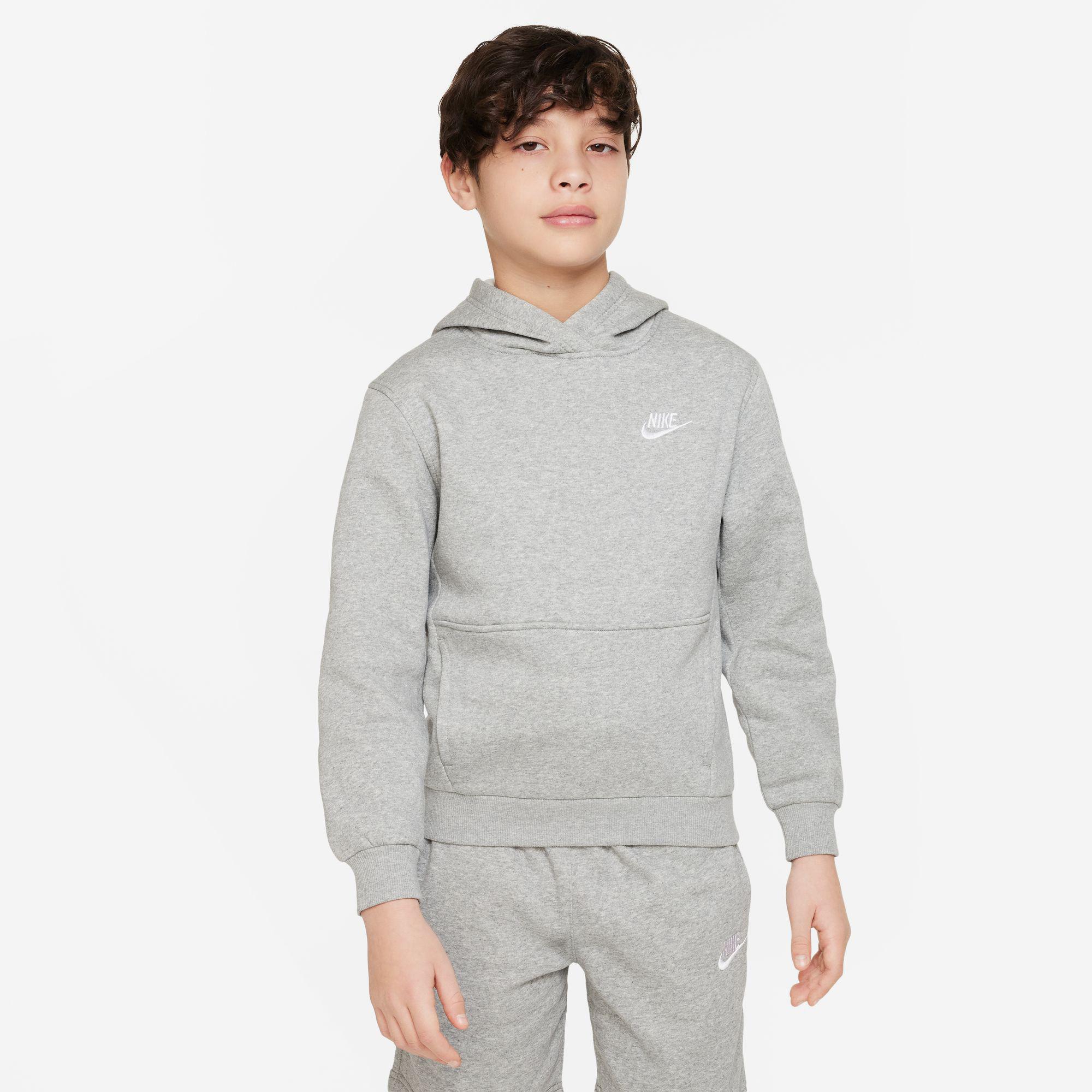 Nike Sportswear Club Fleece Hoody Çocuk Gri Sweatshirt
