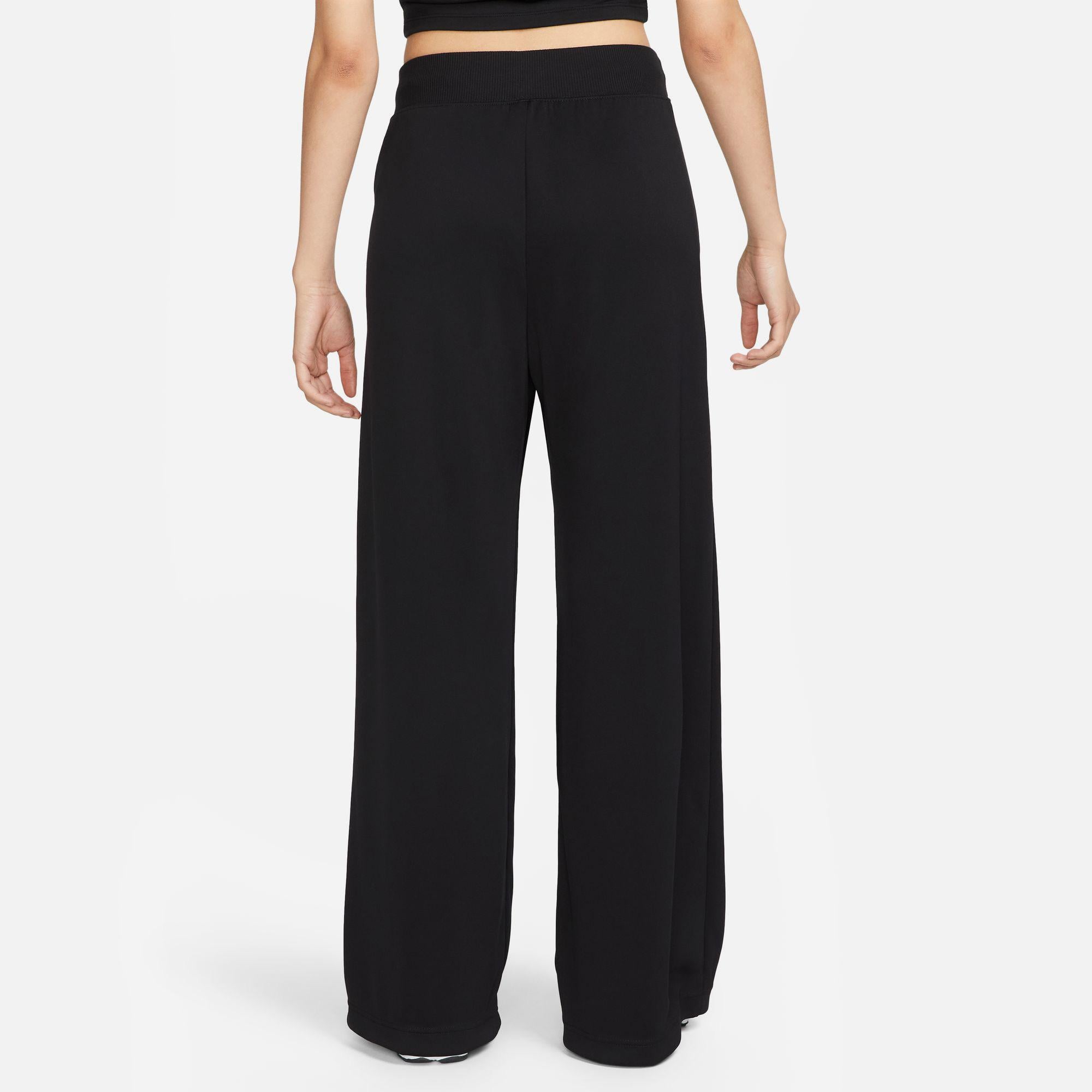 Nike Sportswear Essential High Rise Wide Leg Kadın Siyah Eşofman Altı