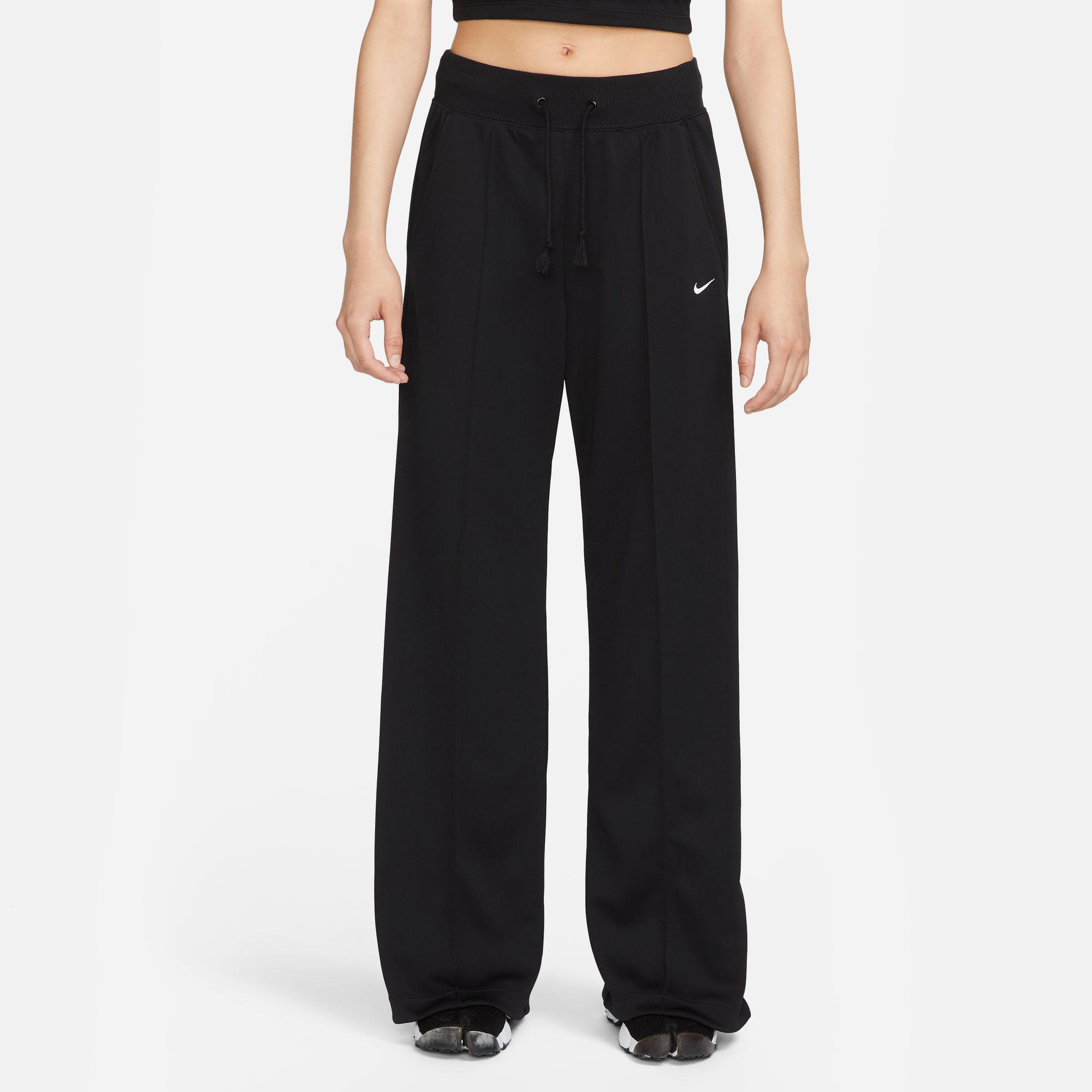 Nike Sportswear Essential High Rise Wide Leg Kadın Siyah Eşofman Altı