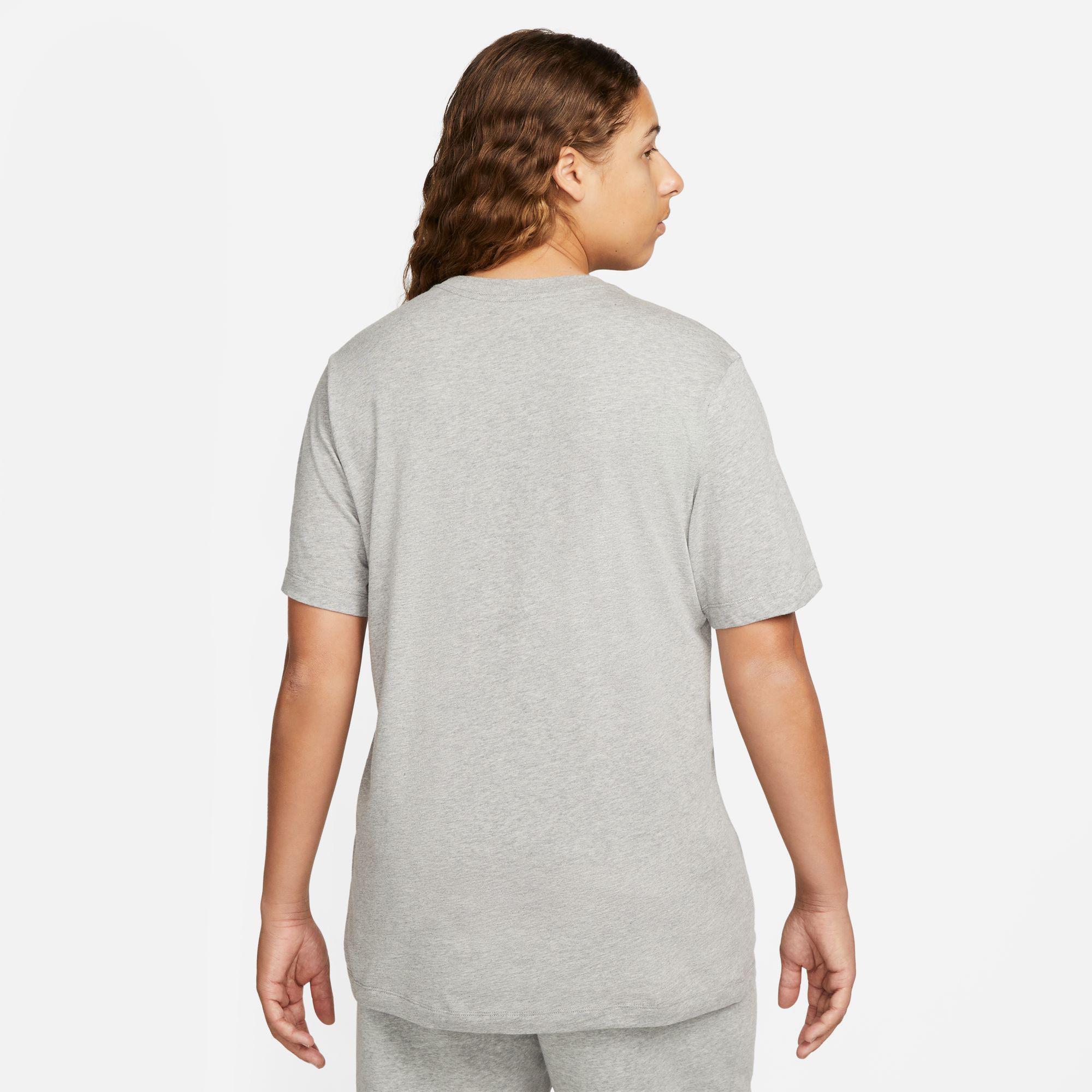 Nike Sportswear Swoosh Erkek Gri T-Shirt