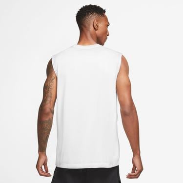  Nike Dri-Fit Legend Reset Erkek Beyaz Kolsuz T-Shirt