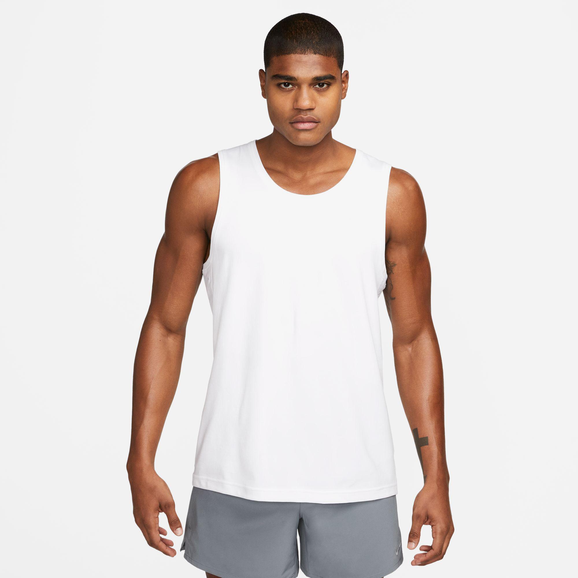 Nike Dri-Fit Primary Tank Erkek Beyaz Kolsuz T-Shirt