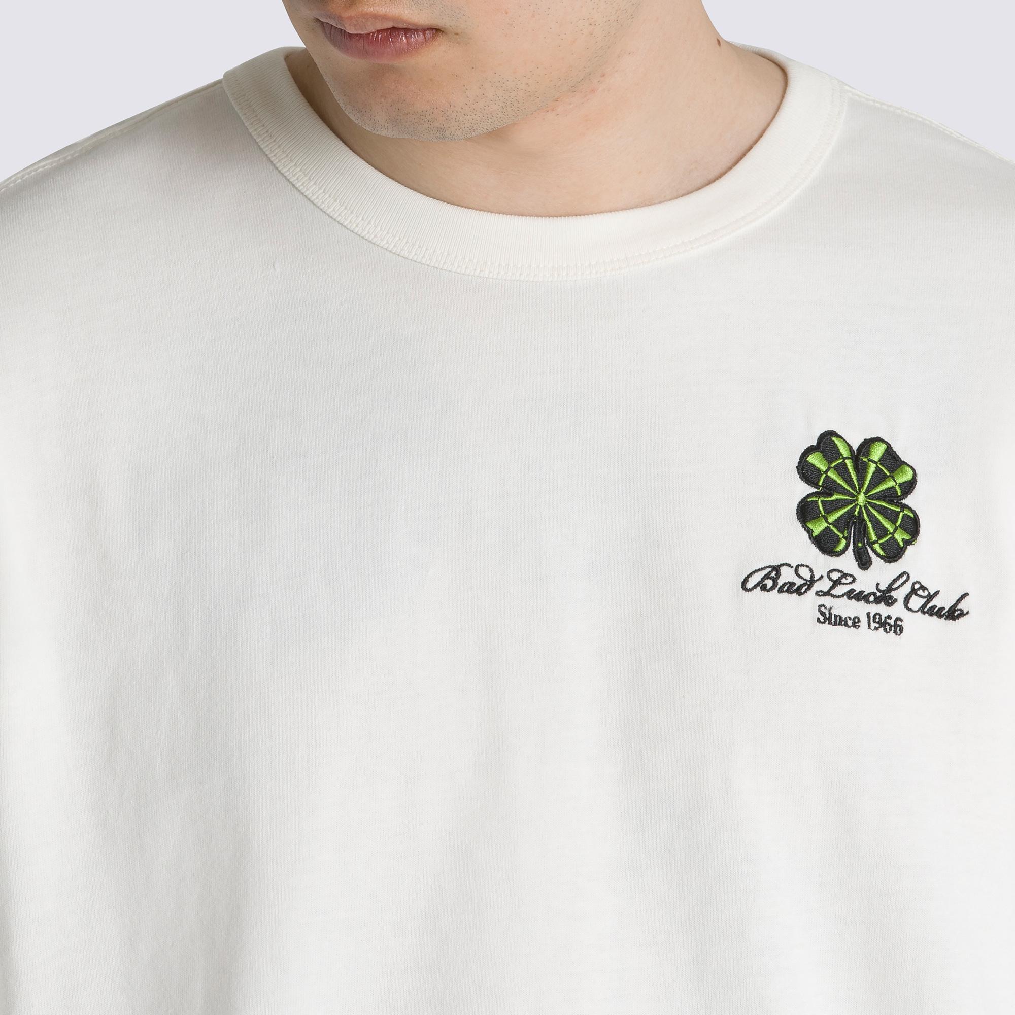 Vans Checker Luck Erkek Krem Rengi T-Shirt