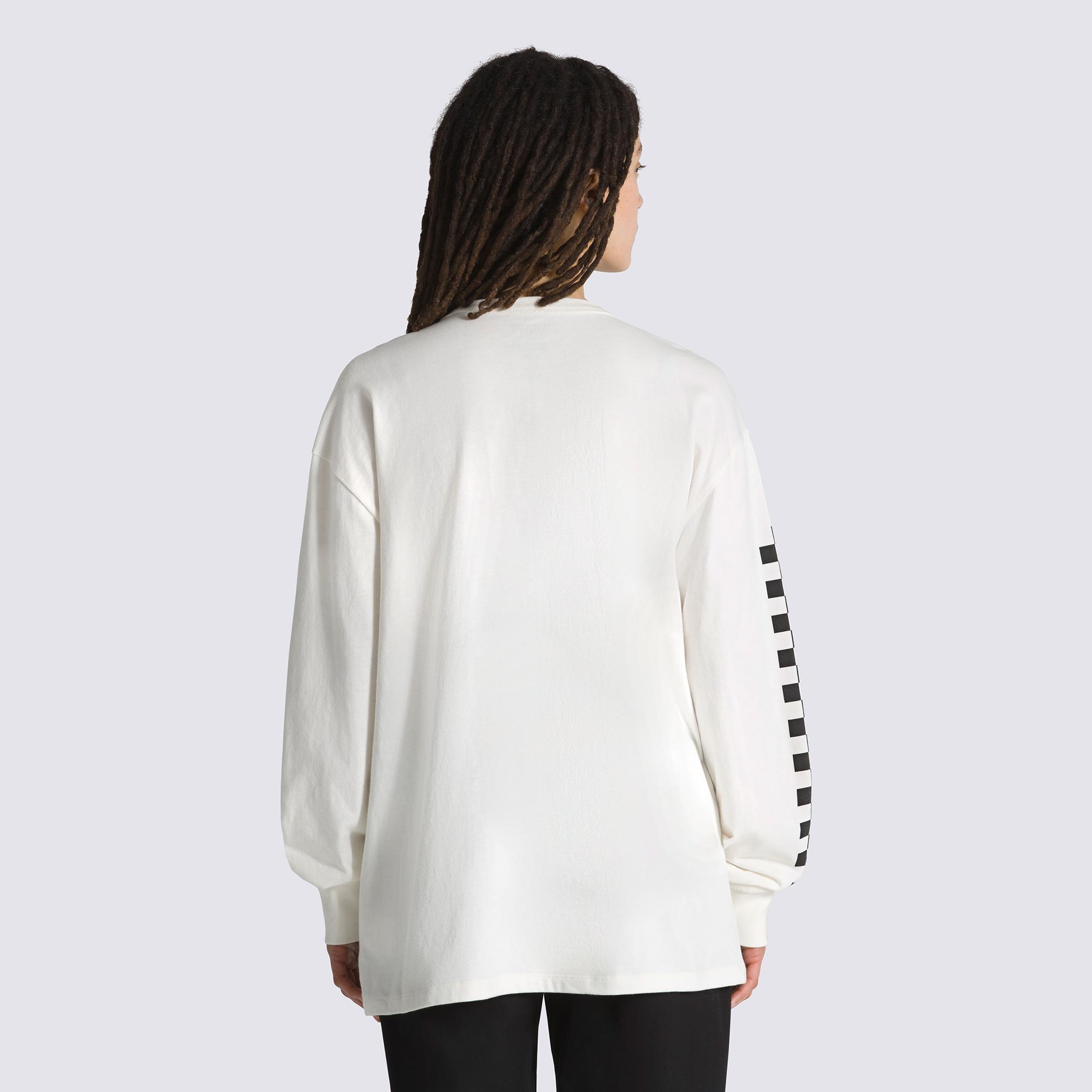 Vans Checker Luck Erkek Krem Rengi T-Shirt