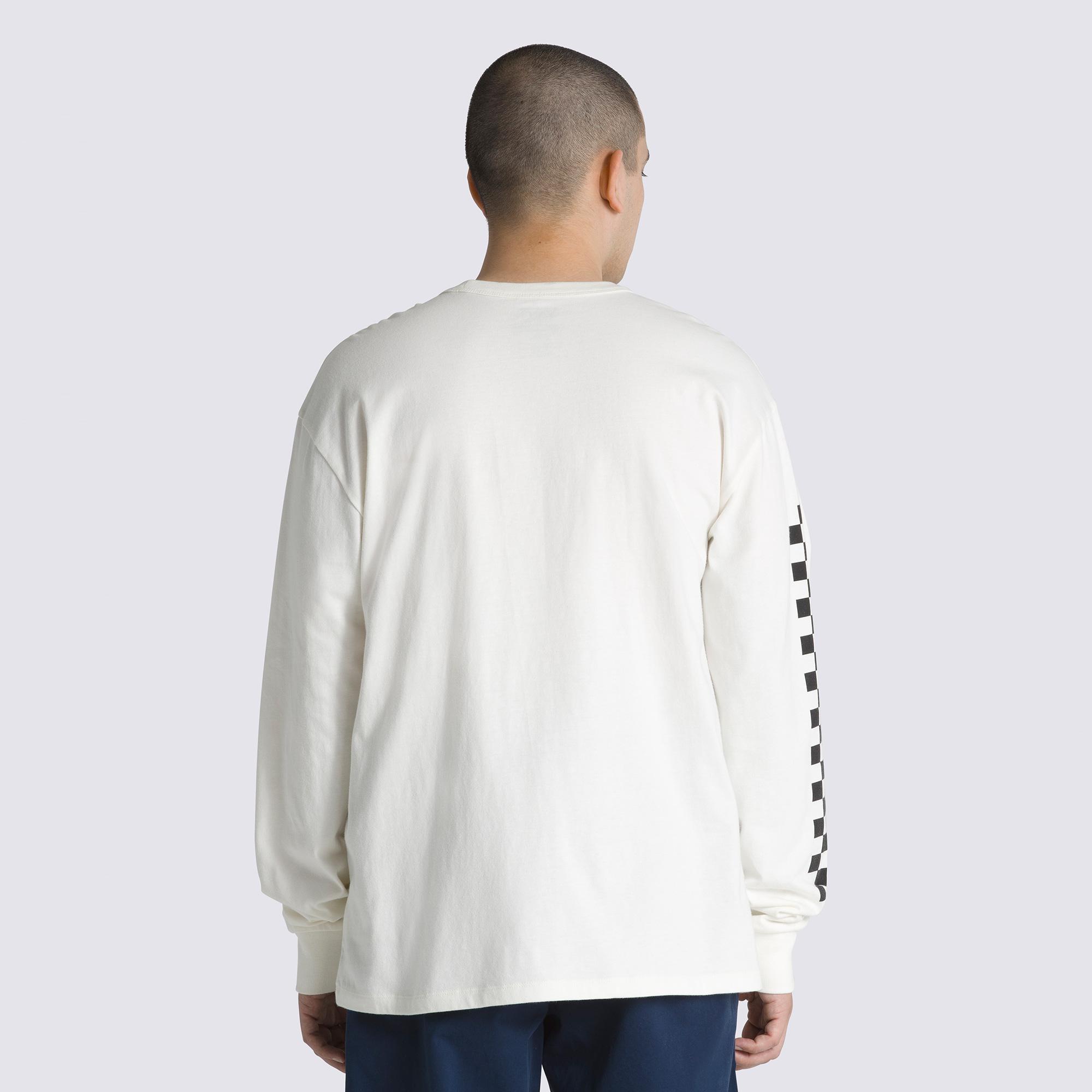 Vans Checker Luck Erkek Krem Rengi T-Shirt