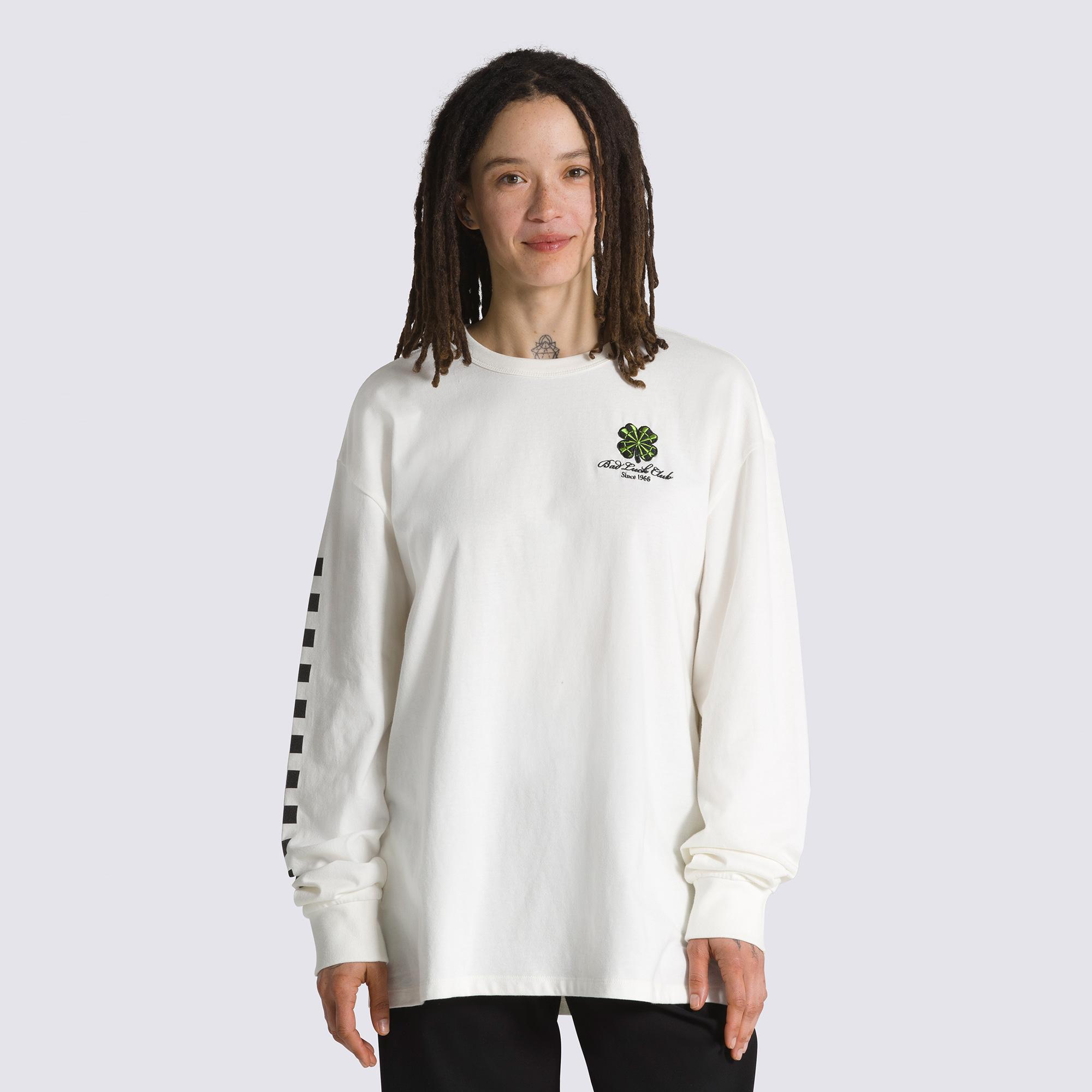 Vans Checker Luck Erkek Krem Rengi T-Shirt