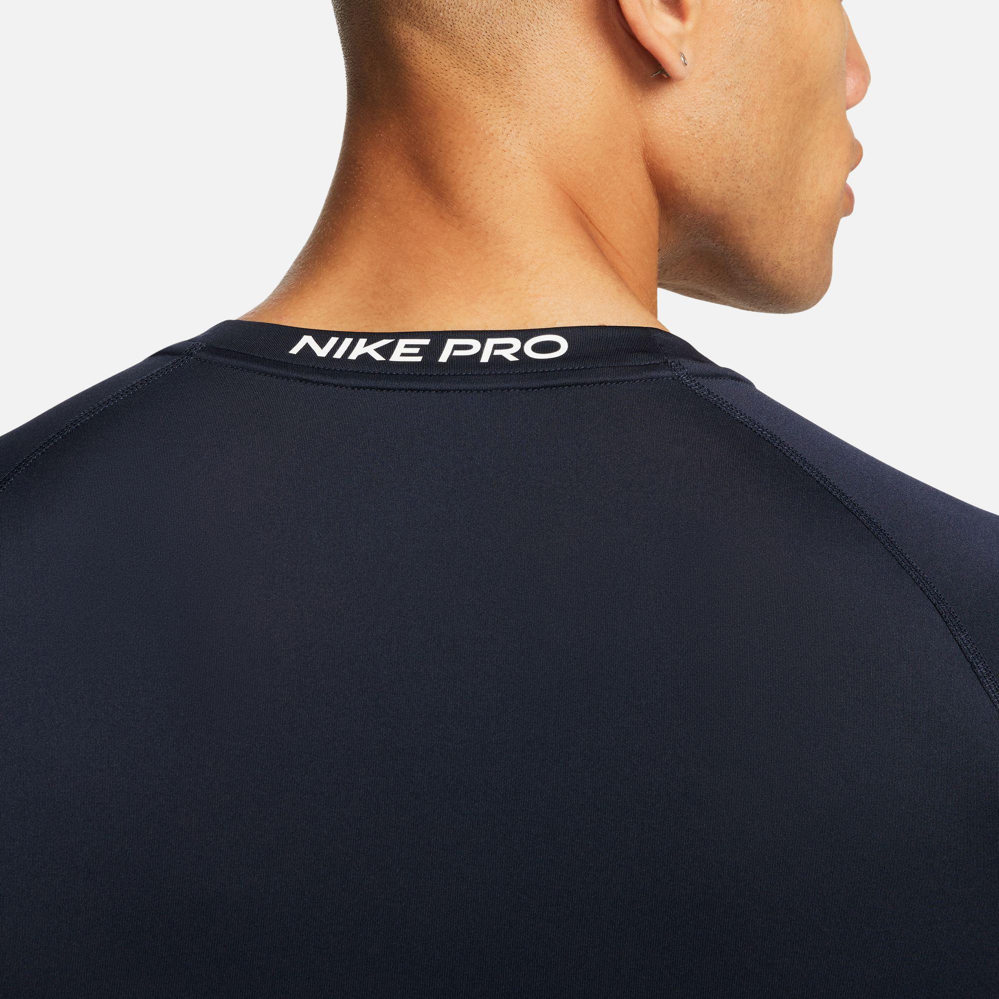 Nike Pro Dri-FIT Top Erkek Mor Uzun Kollu T-Shirt