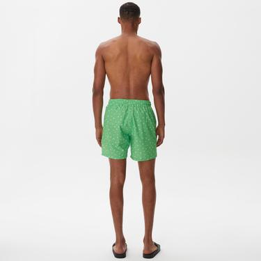  Nautica Erkek Yeşil Baskılı Mayo Şort