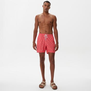  Nautica Erkek Pembe Baskılı Mayo Şort