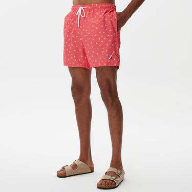  Nautica Erkek Pembe Baskılı Mayo Şort