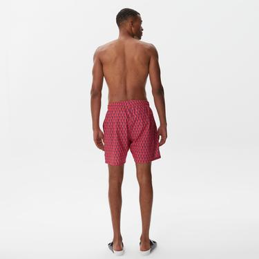  Nautica Erkek Pembe Baskılı Deniz Şortu