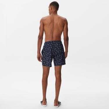  Nautica Erkek Lacivert Baskılı Mayo Şort