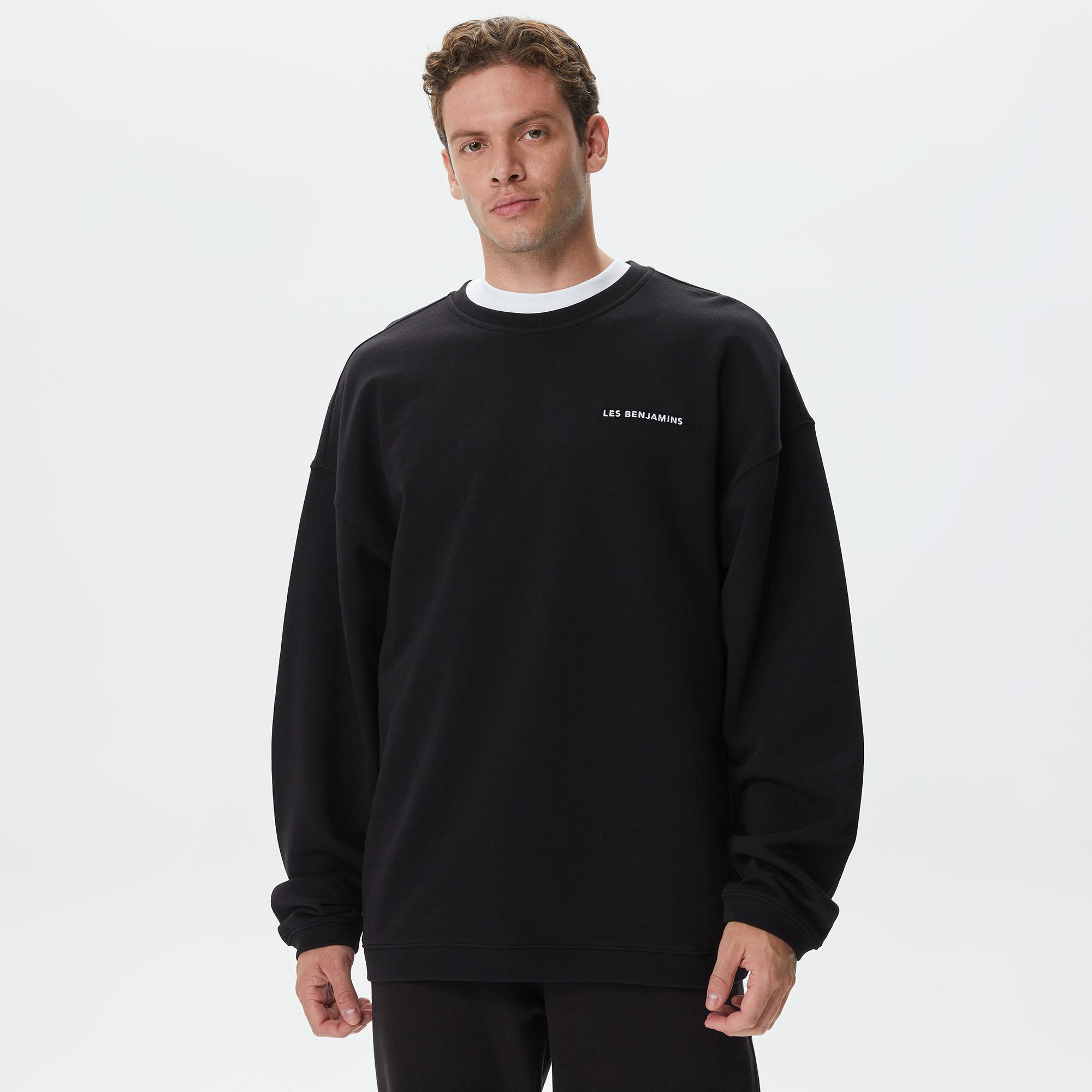 Les Benjamins Core Erkek Siyah Sweatshirt