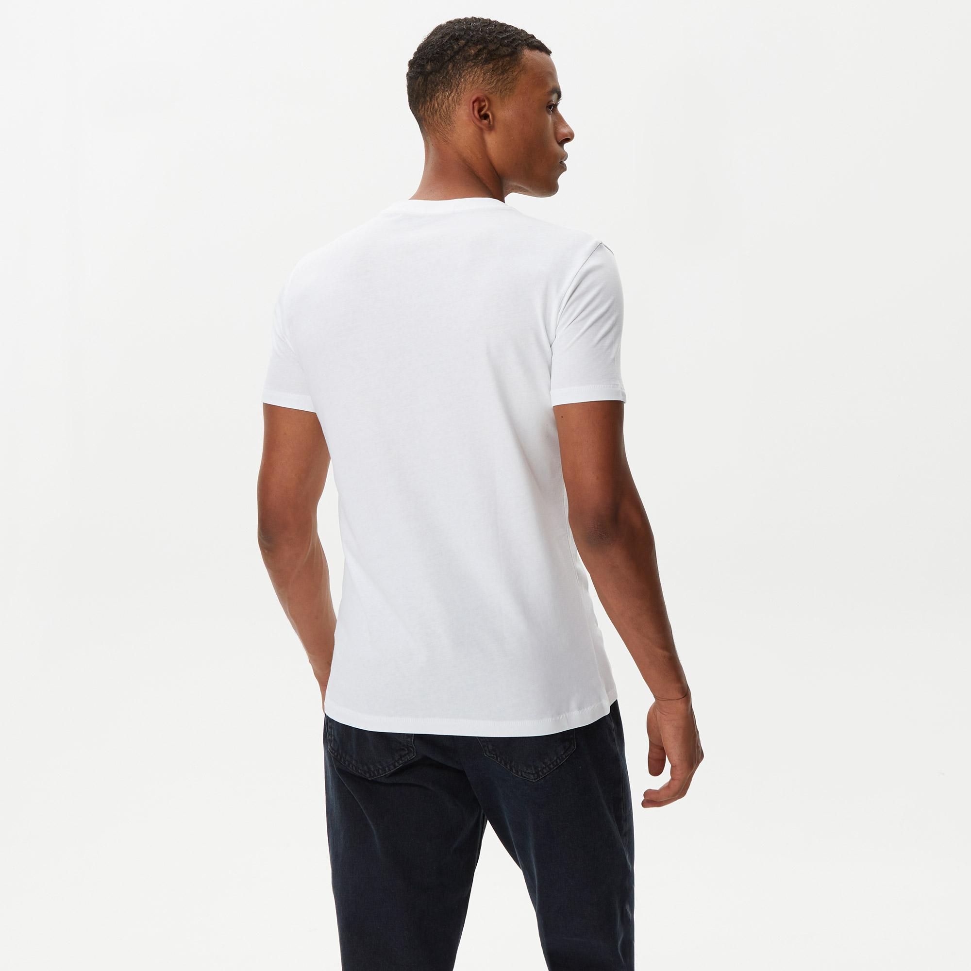 Calvin Klein Seasonal Monologo Beyaz Erkek T-Shirt