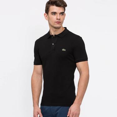  L.12.12 Erkek Slim Fit Siyah Polo