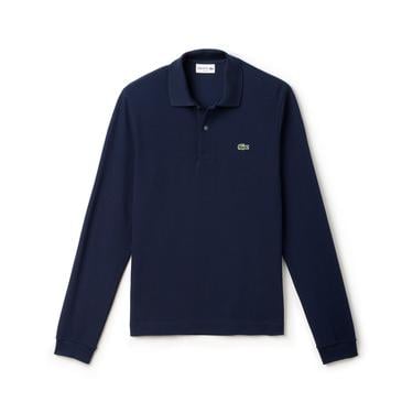  L.12.12 Erkek Slim Fit Uzun Kollu Lacivert Polo