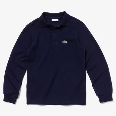  Erkek Çocuk Regular Fit Uzun Kollu Lacivert Polo