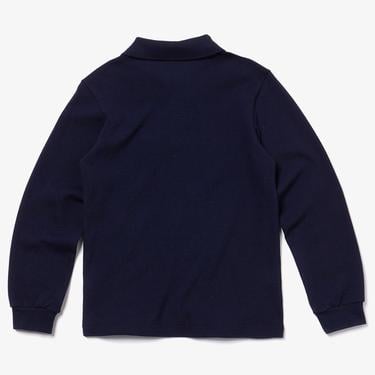  Erkek Çocuk Regular Fit Uzun Kollu Lacivert Polo