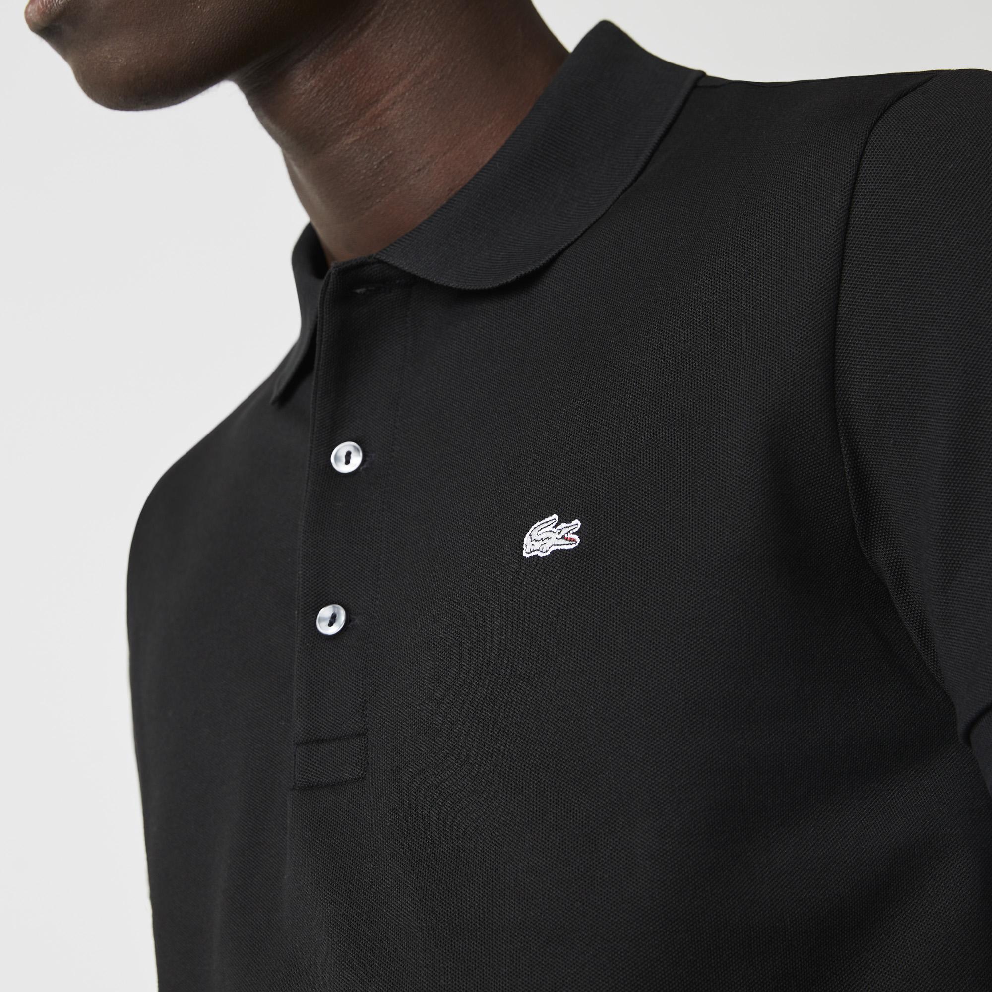 Erkek Slim Fit Siyah Polo