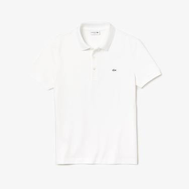  Erkek Slim Fit Beyaz Polo